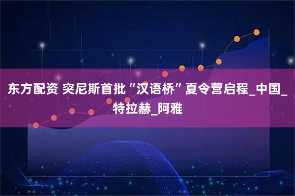 东方配资 突尼斯首批“汉语桥”夏令营启程_中国_特拉赫_阿雅